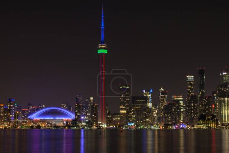 Photo for Toronto Skyline at night, Ontario, Canada - Royalty Free Image