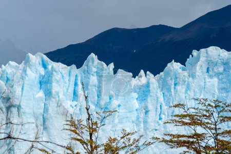 A large iceberg floating on the water near Upsala glacier, Santa Cruz Province, Argentina.