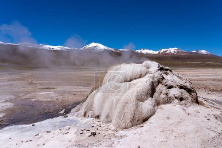 Photo for View of El Tatio, Chile. El Tatio is a geothermal field with many geysers near the town of San Pedro de Atacama in the Andes Mountains of northern Chile. - Royalty Free Image