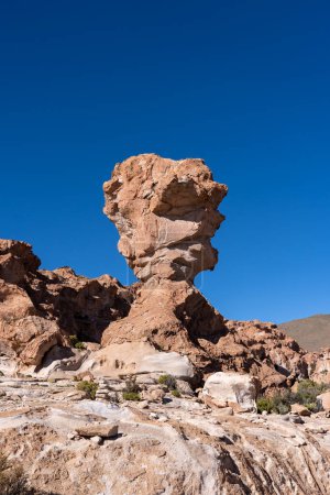 Formation de roches naturelles Copa del Mundo (Coupe du monde) à Lost Italy (Italia Perdida), Altiplano bolivien.