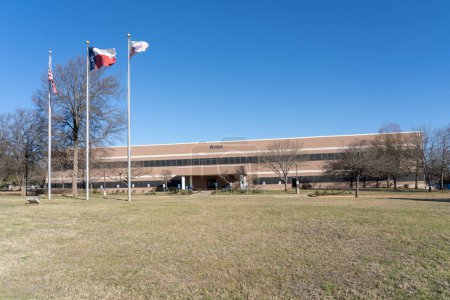Téléchargez les photos : Austin, Texas, USA - 18 mars 2022 : Centre de fabrication de matériaux appliqués à Austin, Texas, USA. Applied Materials, Inc. est une société américaine. - en image libre de droit