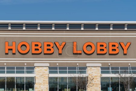 Photo for Pearland, Texas, USA - March 1, 2022: A Hobby Lobby store in Pearland, Texas, USA. Hobby Lobby Stores Inc is an American retail company. - Royalty Free Image