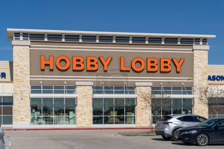 Téléchargez les photos : Pearland, Texas, États-Unis - 1 mars 2022 : Un magasin Hobby Lobby à Pearland, Texas, États-Unis. Hobby Lobby Stores Inc est une société de vente au détail américaine. - en image libre de droit