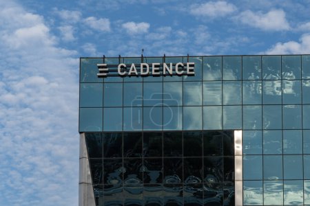 Photo for Houston, Texas, USA - March 2, 2022: Cadence sign on the office building in Houston, Texas, USA. Cadence Bank is an American bank. Editorial use only. - Royalty Free Image