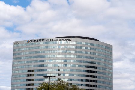 Photo for Houston, Texas, USA - March 13, 2022: Cornerstone Home Lending headquarters in Houston, Texas, USA. Cornerstone Home Lending, Inc. is an American full-service mortgage lender. - Royalty Free Image