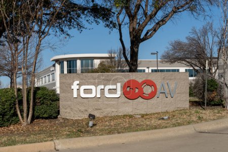 Foto de Irving, Texas, Estados Unidos - 20 de marzo de 2022: La oficina de Ford AV se muestra en Irving, Texas, Estados Unidos. Ford AV es un proveedor de equipos audiovisuales. - Imagen libre de derechos