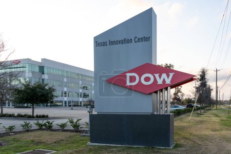 Téléchargez les photos : Lake Jackson, Texas, États-Unis - 5 mars 2022 : Dow Texas Innovation Center à Lake Jackson, Texas, États-Unis, un nouveau centre mondial de recherche et développement pour la Dow Chemical Company. - en image libre de droit
