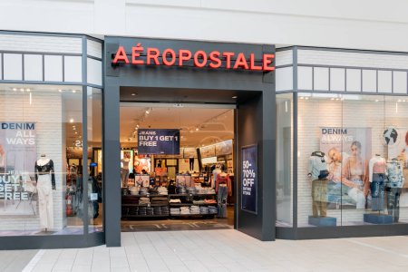 Photo for Orlando, Florida, USA - January 27, 2022: Aeropostale store at a shopping mall in Orlando, Florida, USA. Aeropostale is a specialty retailer of casual apparel and accessories. - Royalty Free Image