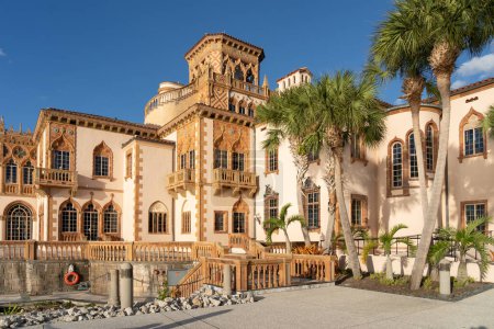 Photo for Sarasota, Florida, USA - January 11, 2022: Ca' d'Zan in The Ringling in Sarasota, Florida, USA. Ca' d'Zan is a Mediterranean revival style residence of John Ringling and his wife Mable. - Royalty Free Image