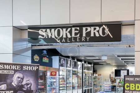 Photo for Orlando, Florida, USA - January 27, 2022: Smoke Pro Gallery store at a shopping mall in Orlando, Florida, USA. Smoke Pro Gallery is a Smoke shop. - Royalty Free Image