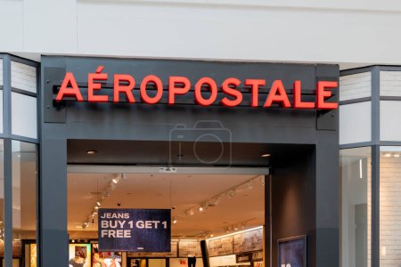 Photo for Orlando, Florida, USA - January 27, 2022: Aeropostale store at a shopping mall in Orlando, Florida, USA. Aeropostale is a specialty retailer of casual apparel and accessories. - Royalty Free Image