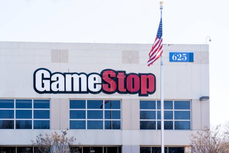 Photo for Grapevine, Texas, USA - March 19, 2022: GameStop headquarters in Grapevine, Texas, USA. GameStop Corp. is an American video game, consumer electronics, and gaming merchandise retailer. - Royalty Free Image