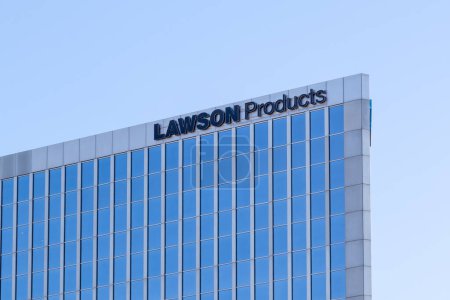 Téléchargez les photos : Chicago, Illinois, États-Unis - 27 mars 2022 : Lawson Products siège à Chicago, Illinois, États-Unis. Lawson Products est un distributeur industriel américain de fournitures d'entretien et de réparation.. - en image libre de droit