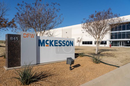 Photo for Irving, Texas, USA - March 20, 2022: McKesson Specialty Pharmacy warehouse in Irving, Texas, USA. McKesson Corporation is an American company. - Royalty Free Image