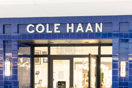 Photo for Houston, Texas, USA - February 25, 2022: Cole Haan store in a shopping mall. Cole Haan is an American brand of men's and women's footwear and accessories. - Royalty Free Image