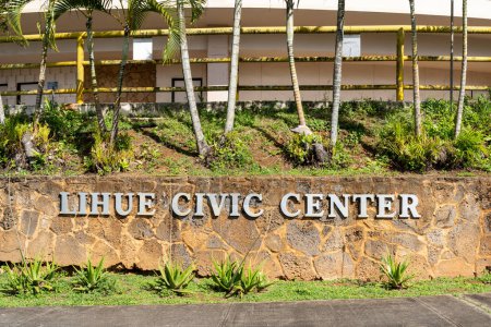 Photo for Lihue, Hawaii, USA - January 27, 2024: Lihue Civic Center in Lihue, Hawaii, USA. - Royalty Free Image
