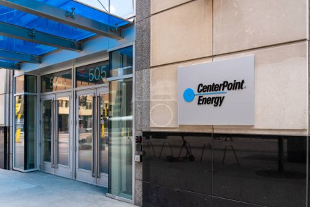 Téléchargez les photos : Bureau CenterPoint Energy à Minneapolis, Minnesota, USA, 5 mai 2023. CenterPoint Energy est une société américaine de services publics d'électricité et de gaz naturel. - en image libre de droit