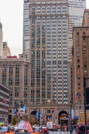 Photo for New York Cityscape. The MetLife Building is a 59-story skyscraper at 200 Park Avenue at East 45th Street above Grand Central Terminal in Midtown Manhattan, New York City - Royalty Free Image