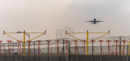 Photo for British Airways Airlines Boeing 777 G-VIIG taking off in London Heathrow International Airport. - Royalty Free Image