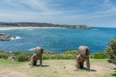 Foto de Sculpture in Sydney, Close to Bondi Beach. Australia. Modern Art Exhibition - Imagen libre de derechos