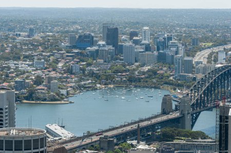 Téléchargez les photos : Paysage urbain de Sydney. Urban Skyline. Harbour et Skyscraper. Australie - en image libre de droit