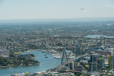 Téléchargez les photos : Paysage urbain de Sydney. Urban Skyline. Harbour et Skyscraper. Australie - en image libre de droit