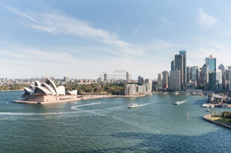 Photo for Sydney Cityscape and Harbour in Background. Australia - Royalty Free Image
