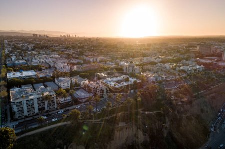 Téléchargez les photos : Heure du lever du Soleil en Santa Monica, Los Angeles, Californie. - en image libre de droit