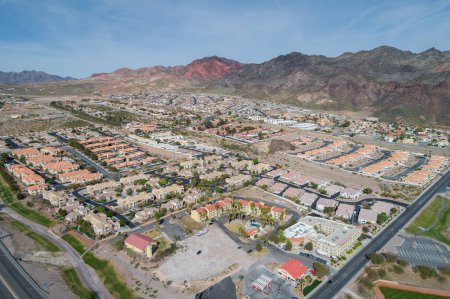 Photo for Boulder City in Nevada, United States. Boulder City is one of only two cities in Nevada that prohibits gambling - Royalty Free Image