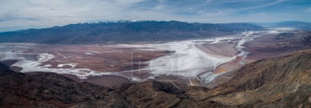 Photo for Dante's View in Death Valley. Mountain and salty Area in Background. Dante's View provides a panoramic view of the southern Death Valley basin. - Royalty Free Image
