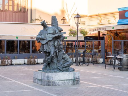Téléchargez les photos : ZAGREB, CROATIA - JANUARY 06, 2020: Statue of Petrica Kerempuh located in Opatovina just above the Dolac market - en image libre de droit