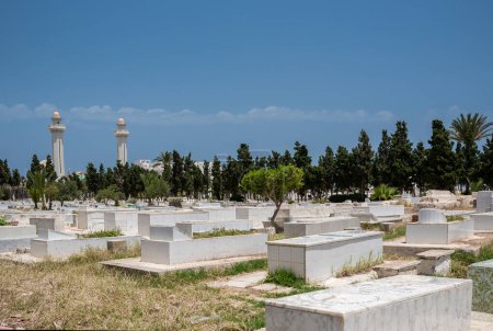 Téléchargez les photos : Cimetière à Monastir en Tunisie. - en image libre de droit