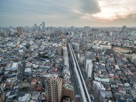 Téléchargez les photos : Tokyo, Japan Skyline. Skyscrapers. - en image libre de droit