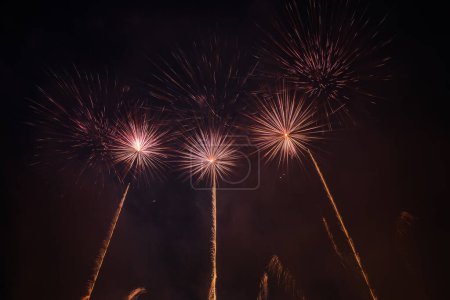 Photo for Abstract Colors Fireworks Lights - Royalty Free Image