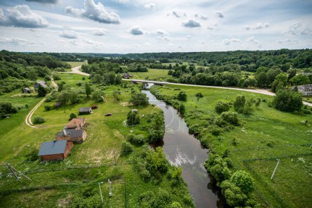 Téléchargez les photos : Paysage et nature en Lituanie. Région de Lyduvenai et Dubysa River and Park - en image libre de droit