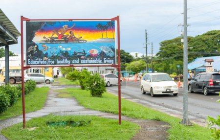 Téléchargez les photos : Street Sign à Koror, Palau. Micronésie - en image libre de droit