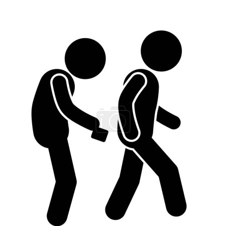 Illustration for Warning sign, be careful of pickpockets - Royalty Free Image