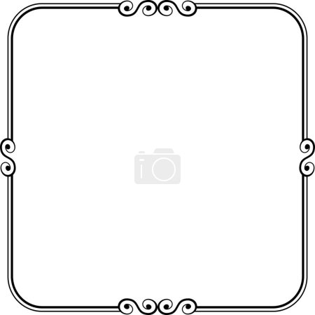 Illustration for Ornament frames can be for wedding invitations, book covers or others - Royalty Free Image