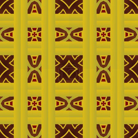 Ilustración de Fondo sin costura texturizado abstracto en colores marrón y amarillo dorado - Imagen libre de derechos