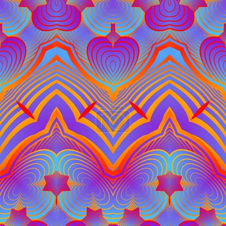 Ilustración de Fondo abstracto con una textura básica de rosa púrpura y otros colores - Imagen libre de derechos