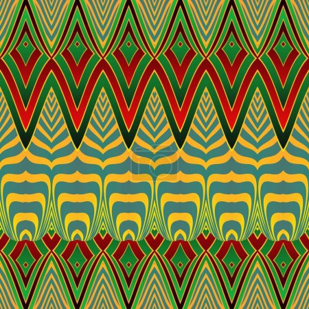 Ilustración de Fondo abstracto con una textura básica de verde y otros colores - Imagen libre de derechos