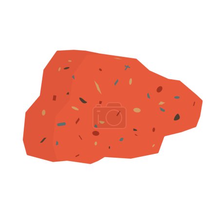 Bauxite icon. Natural resource. Mining. Editable vector.