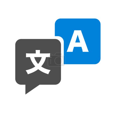 Ilustración de Language Logo. Translation Logo. Translator. Editable vector. - Imagen libre de derechos