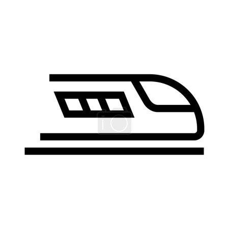 Ilustración de Icono simple de Shinkansen. Transporte. Vector editable. - Imagen libre de derechos