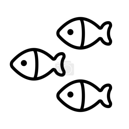 Téléchargez les illustrations : Ecole de poisson icône. Vecteur modifiable. - en licence libre de droit