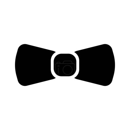 Illustration for Simple bow tie silhouette icon. Editable vector. - Royalty Free Image