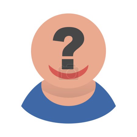 Illustration for Mysterious Person Icon. Anonymous icon. Editable vector. - Royalty Free Image