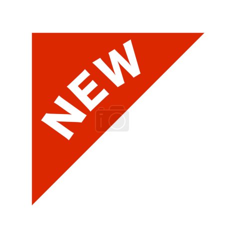 Illustration for Triangular NEW icon. New products. Editable vector. - Royalty Free Image