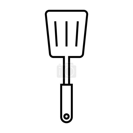Simple spatula icon. Cooking utensils. Editable vector.