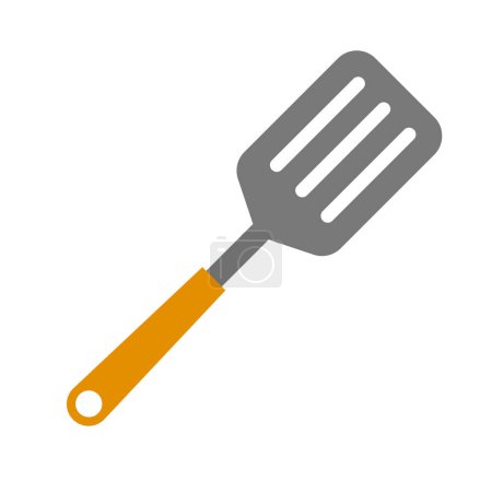 Flat design spatula icon. Editable vector.